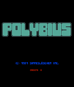 Title screen shot from Polybius.